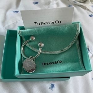 Brand New Tiffany & Co silver keychain